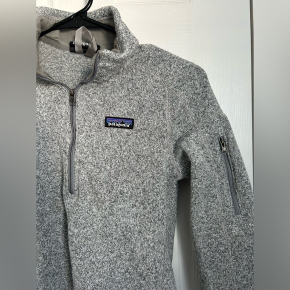 Patagonia Women's Better Sweater, 1/4 Zip Fleece, Size Small, Birch White - Picture 2 of 3